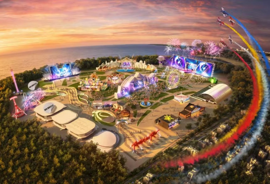 Mapa da Cidade do Rock para o Rock in Rio 2026 — Foto: Divulgação