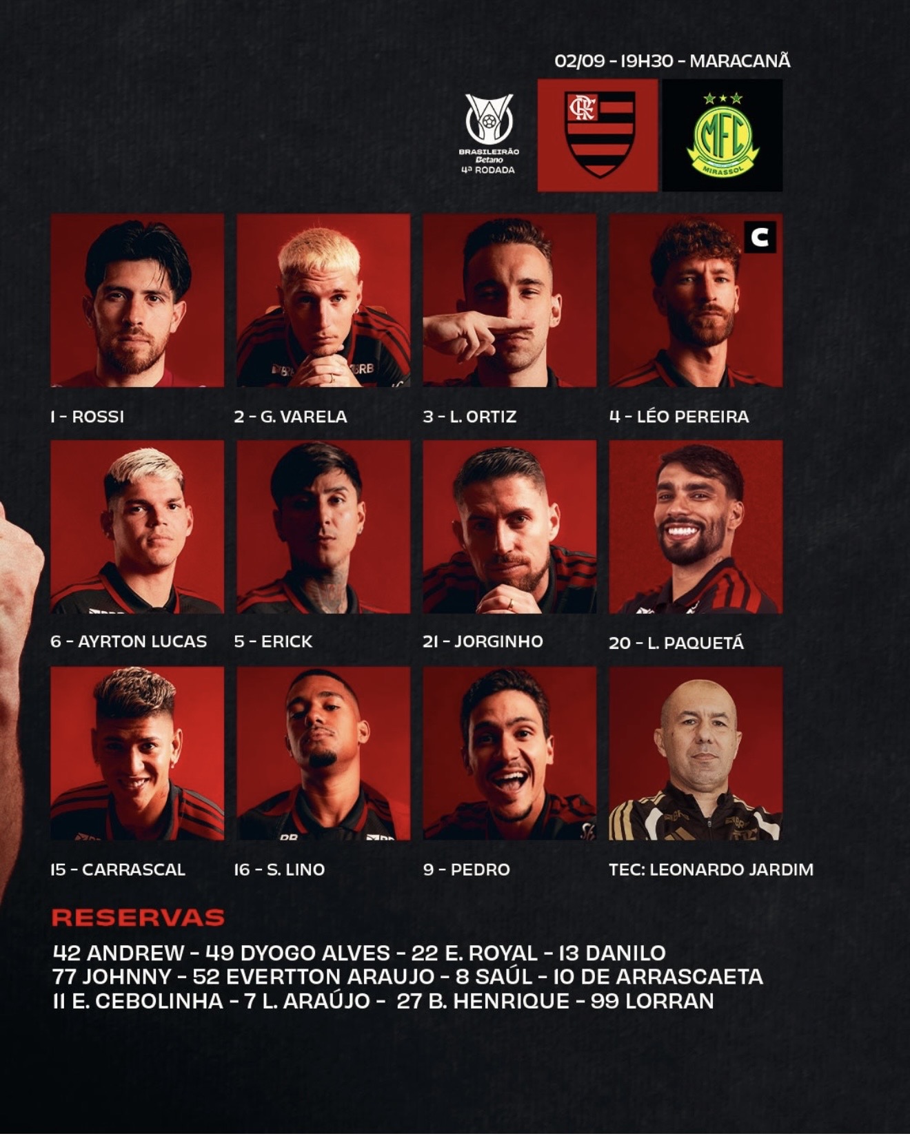 Flamengo x Mirassol
