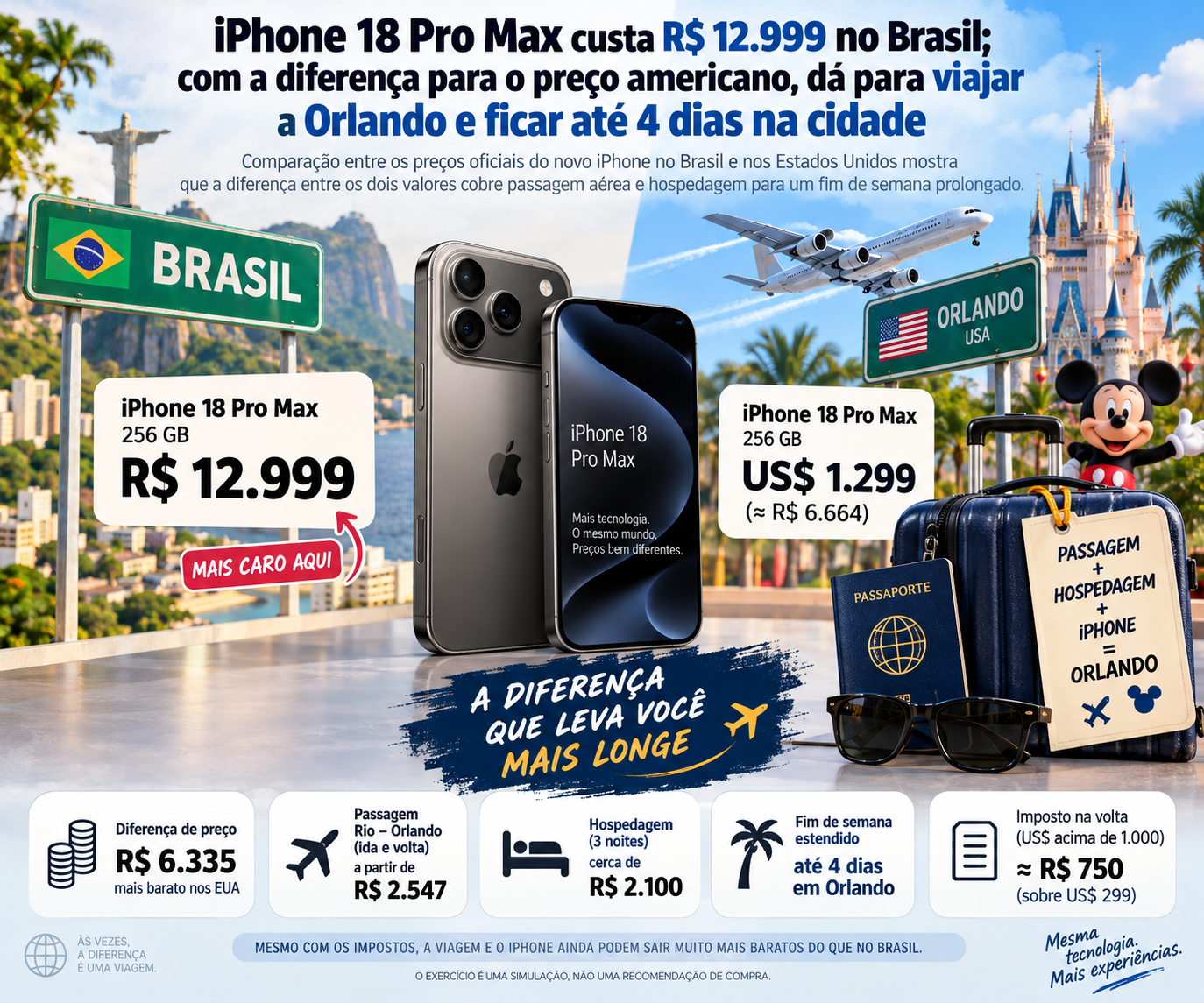 custo IPHONE BRASIL 