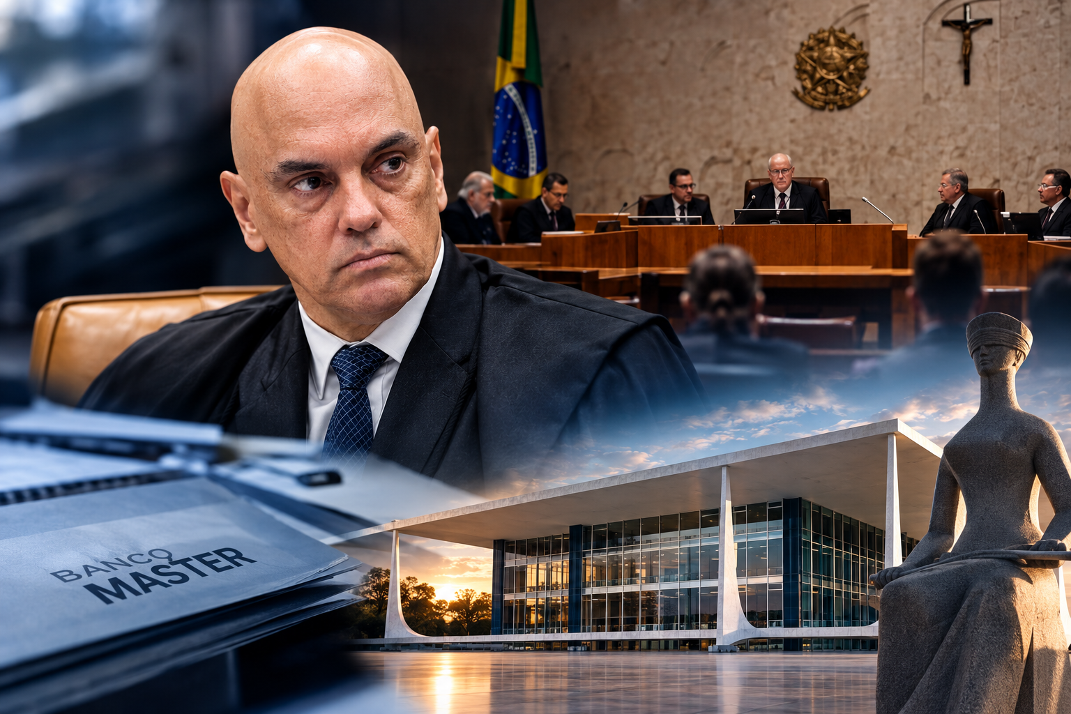 STF inicia julgamento histórico sobre investigação de Alexandre de Moraes no Caso Master