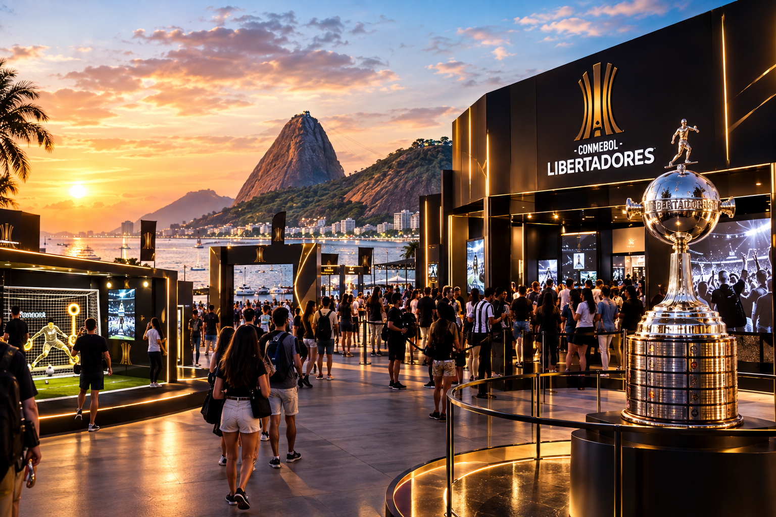 Conmebol Experience transforma a Enseada de Botafogo em palco da paixão pelo futebol