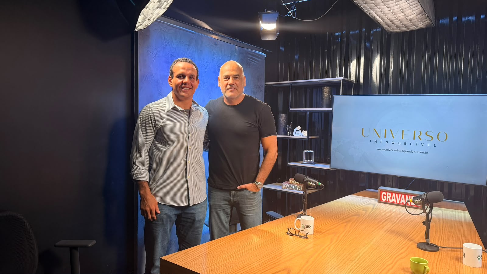 Beto Carmona e Fabiano Niederauer. Foto: Universo Inesquecível