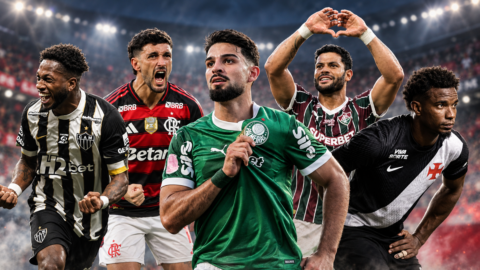 Jogadores dos times brasileiros que disputam semifinais internacionais.